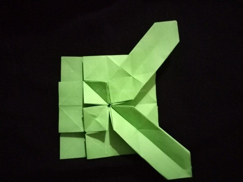 Origami Hydrangea step: 9c