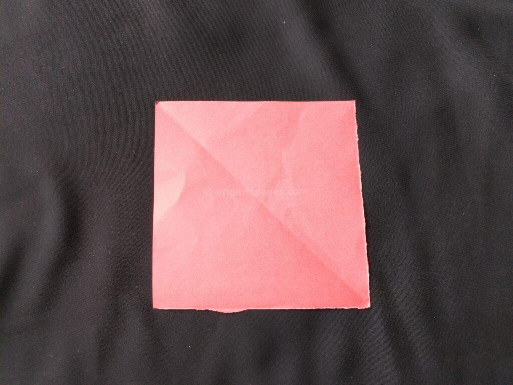 Origami Springy Heart Step: 2a