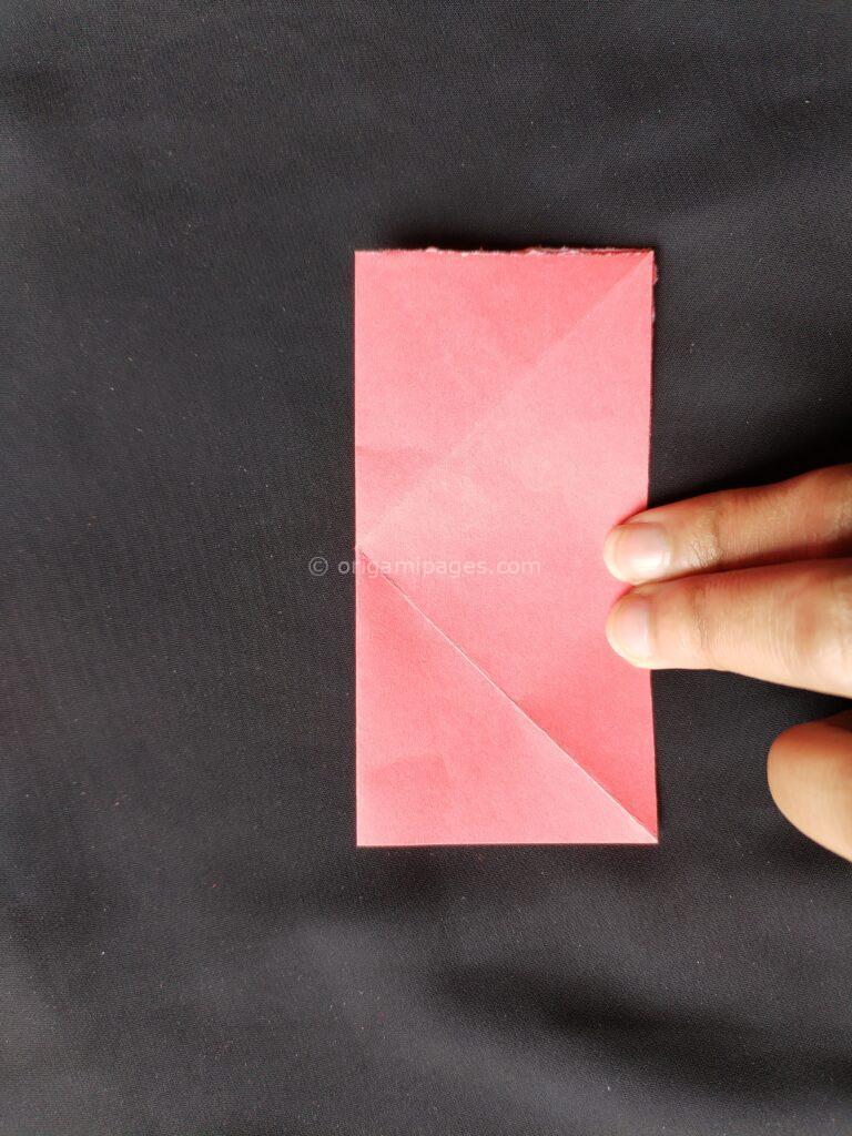 Origami Springy Heart Step: 3a