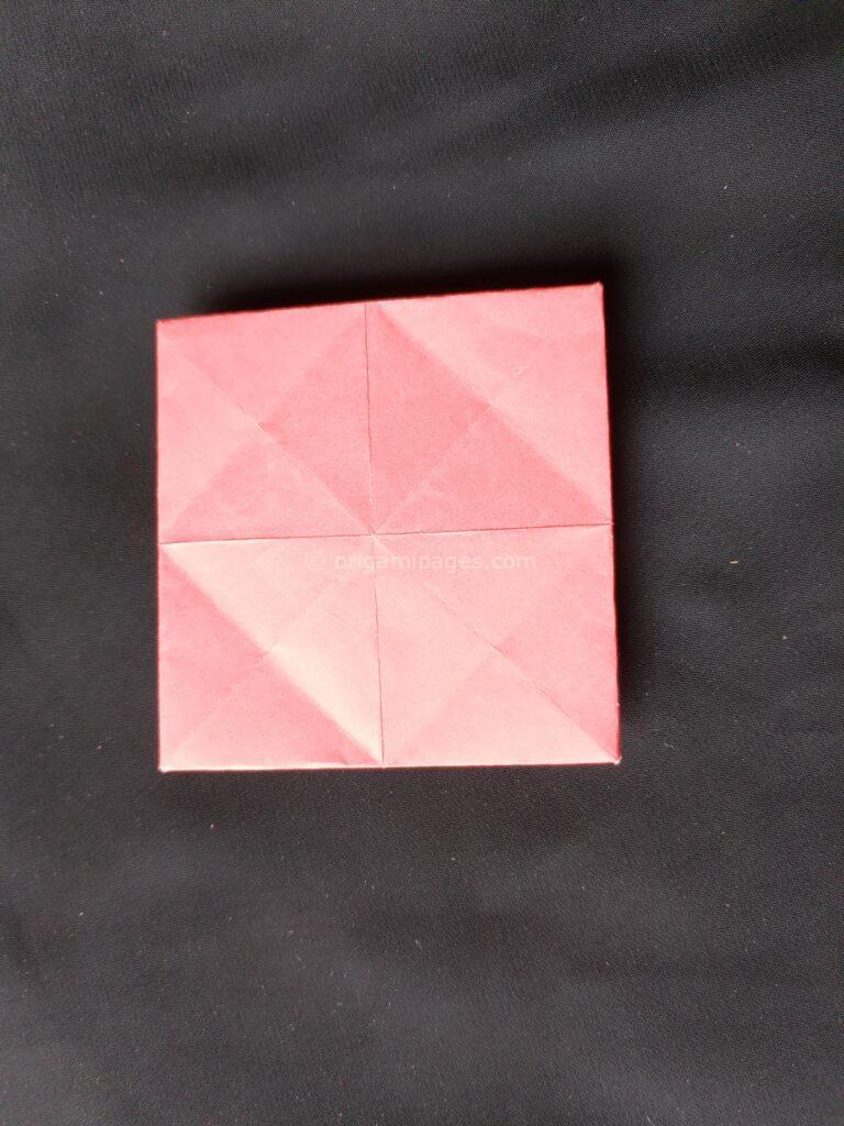 Origami Springy Heart Step: 5a