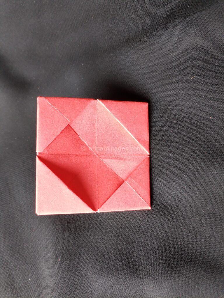 Origami Springy Heart Step: 5c