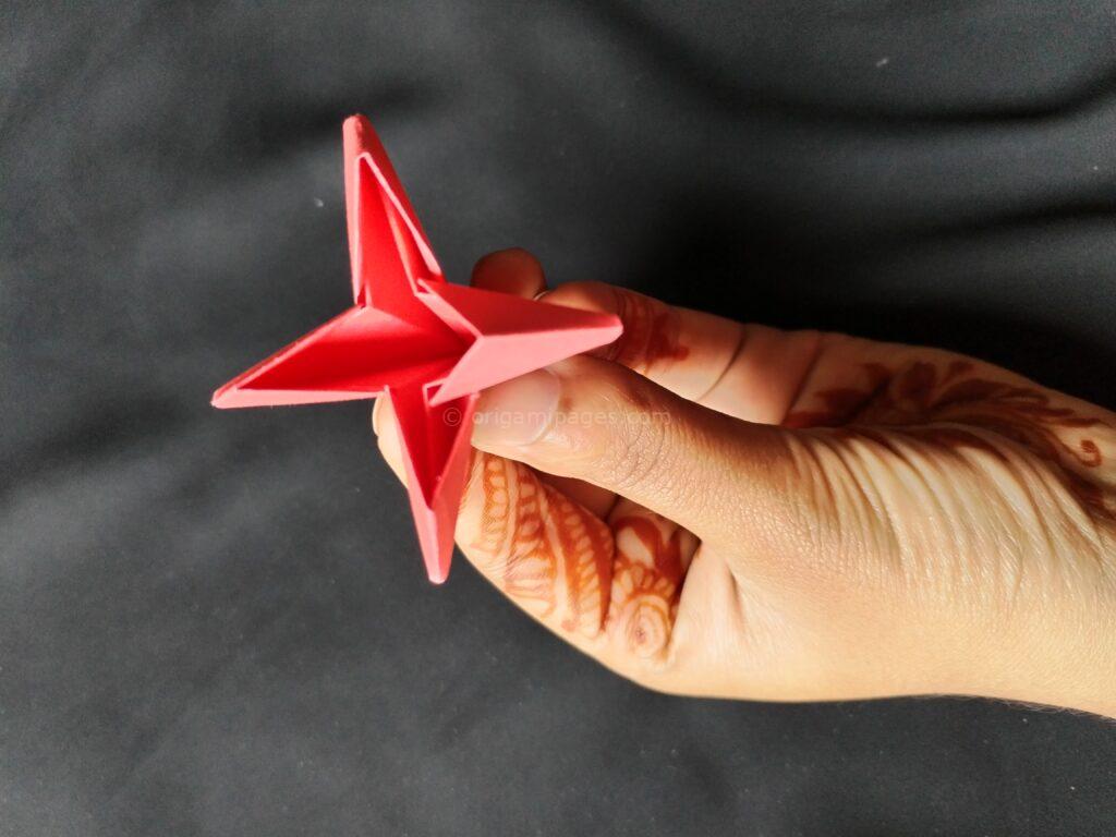 Origami Springy Heart Step: 7a
