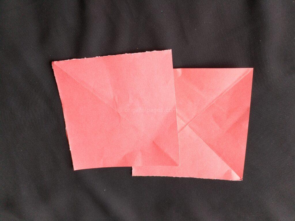 Origami Springy Heart Step: 1