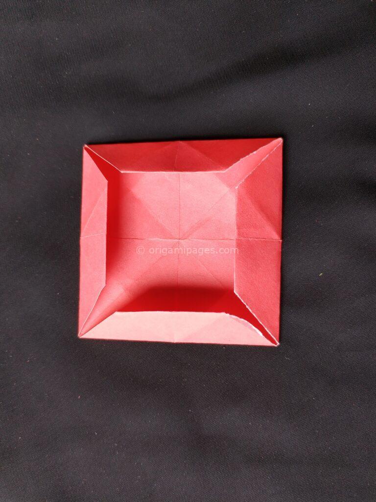 Origami Springy Heart Step: 4d
