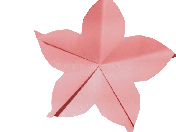 Origami cherry blossom