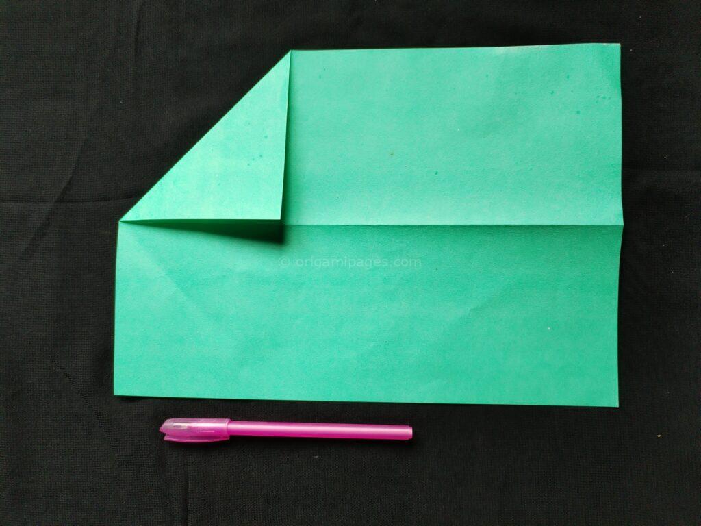 Dart Paper Airplane Step: 2b