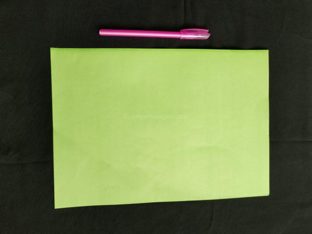 Star crusher paper airplane Step: 1