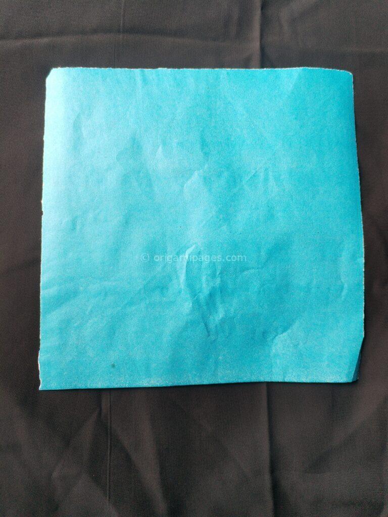 Origami Clock Step: 1