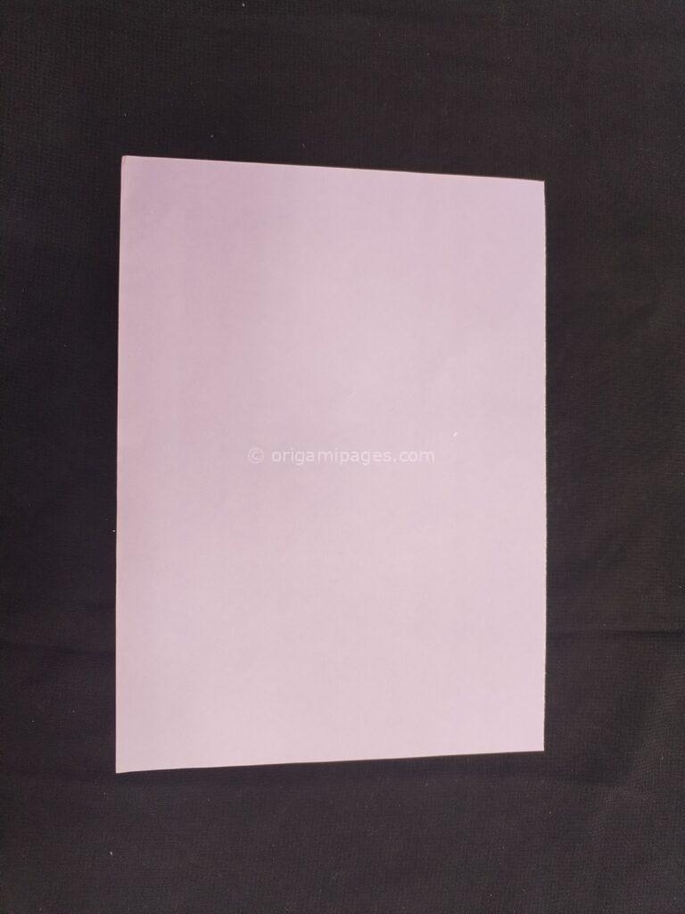 Origami Paper Storage Pocket Step :1