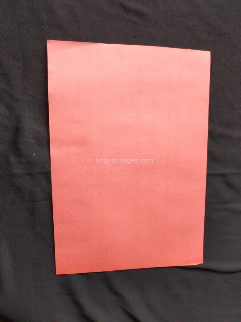 Origami Popup Envelope Box Step: 1a