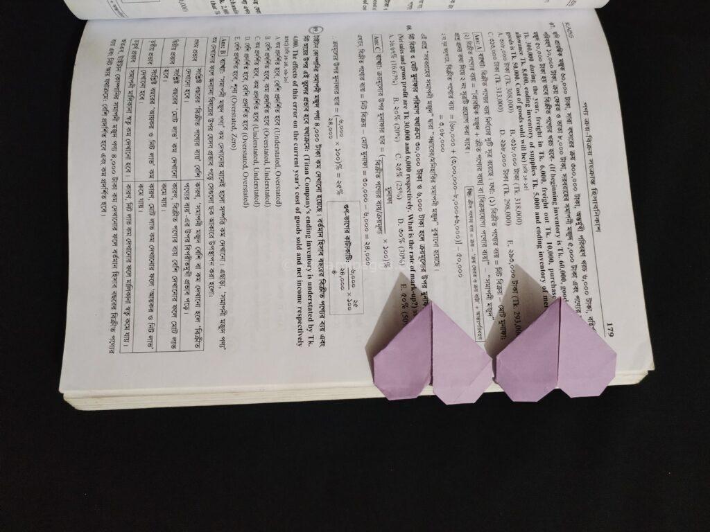Double Love Origami Bookmark Step: 10b