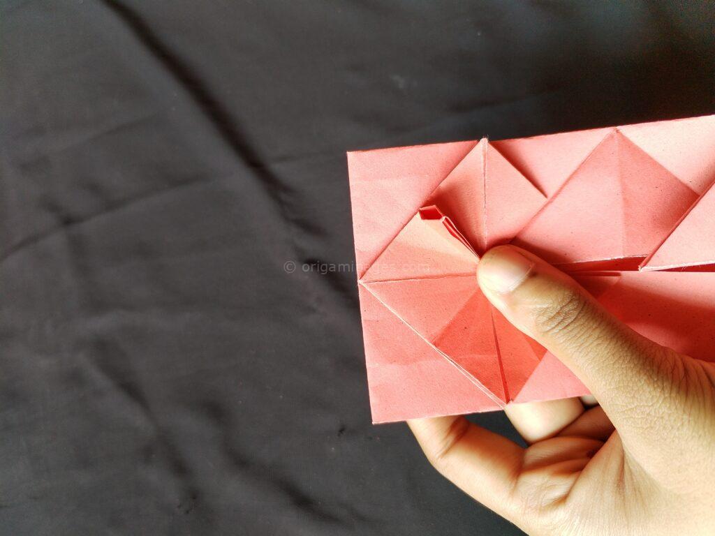 Origami Popup Envelope Box Step: 7a