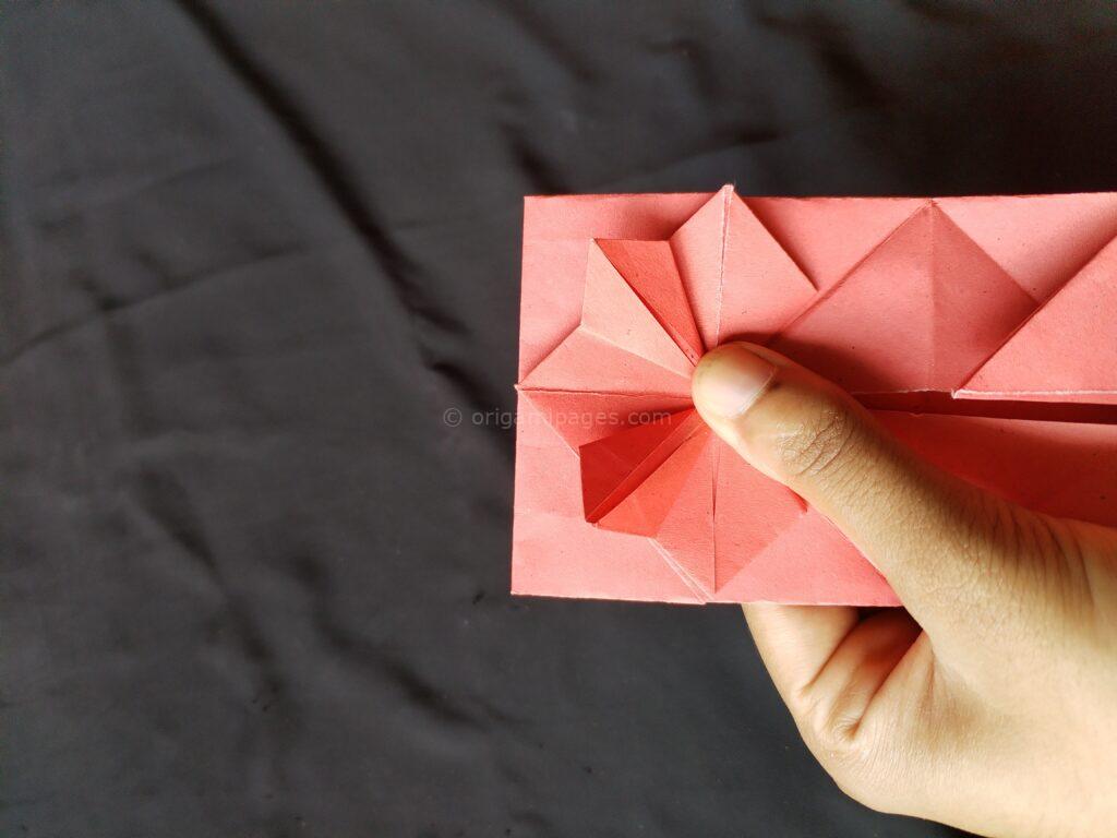Origami Popup Envelope Box Step: 7f