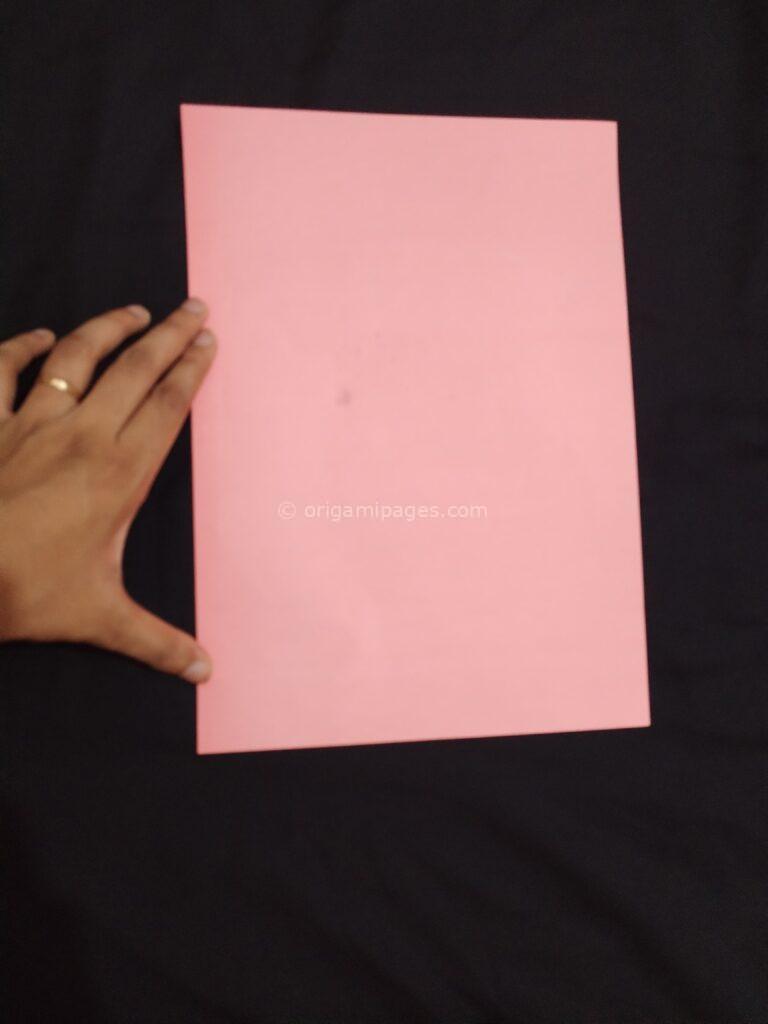 Origami Envelope Letterfold Step: 1a