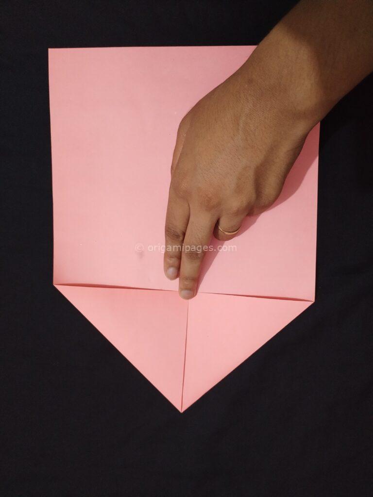 Origami Envelope Letterfold Step: 1b
