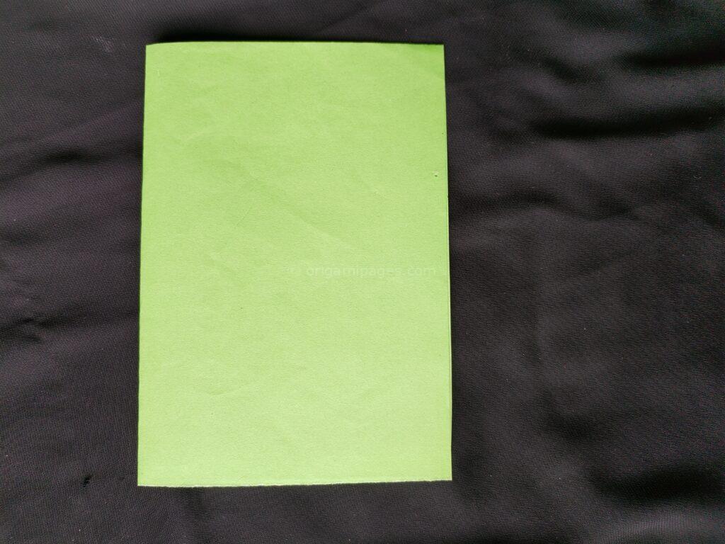 origami envelope box step: 2a