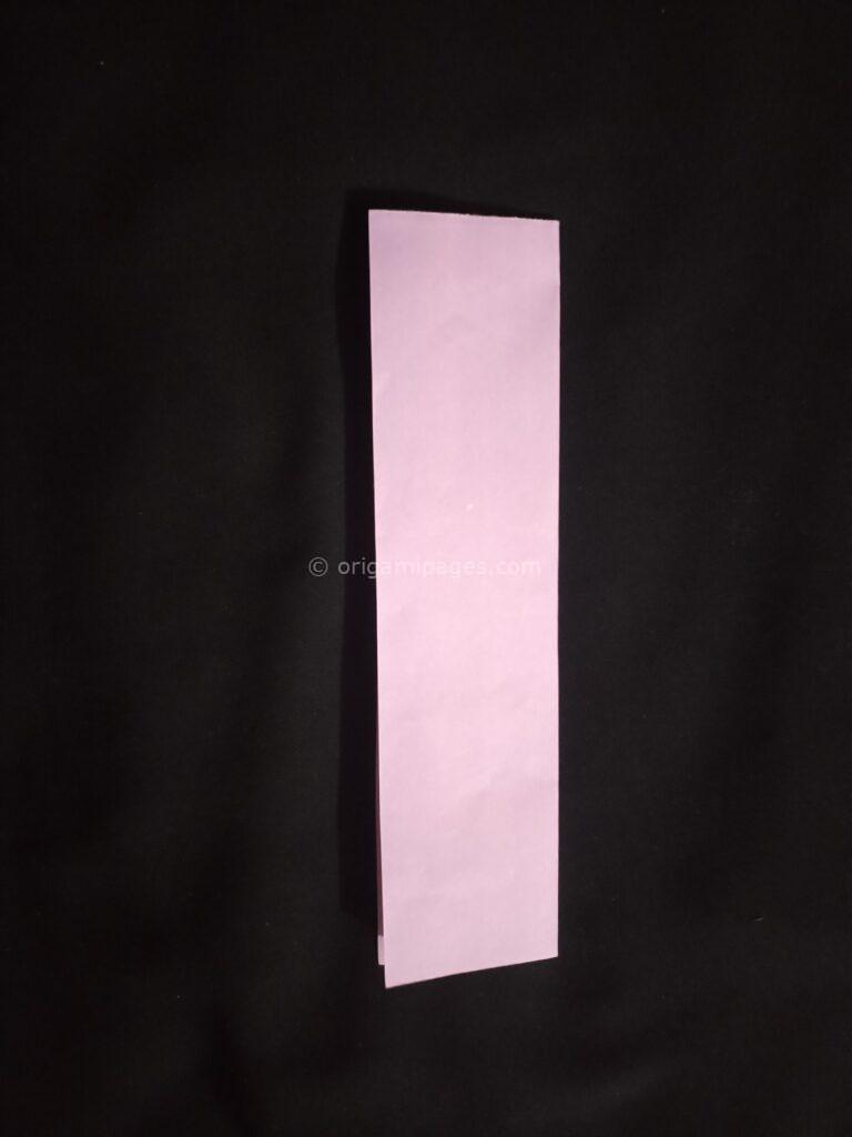 Double Love Origami Bookmark Step: 2a