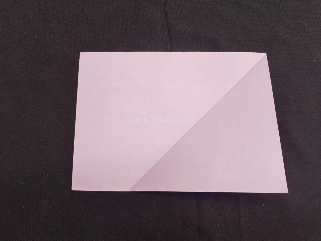 Origami Paper Storage Pocket Step :2b