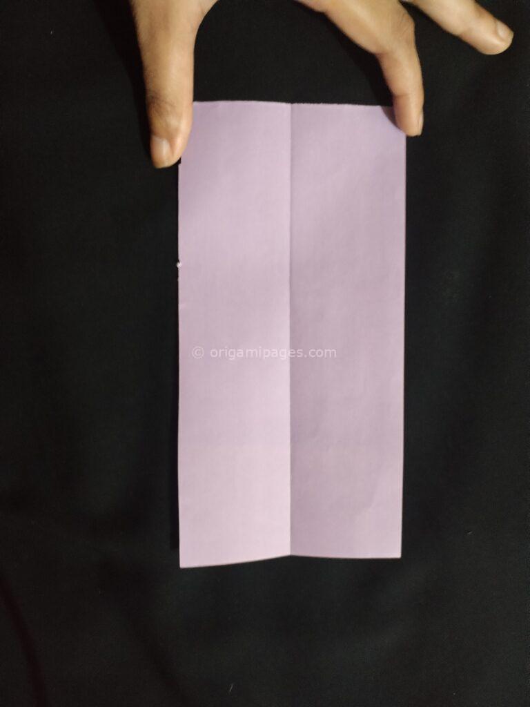 Double Love Origami Bookmark Step: 2b