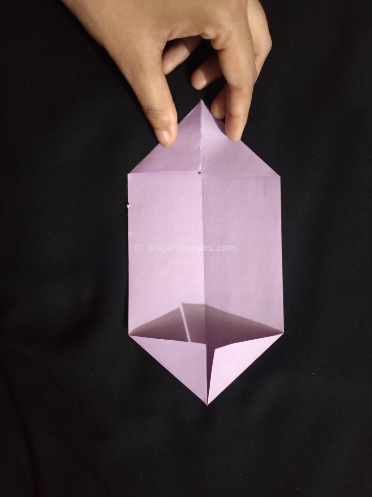 Double Love Origami Bookmark Step: 3