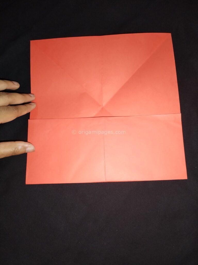 origami heart envelope step: 4