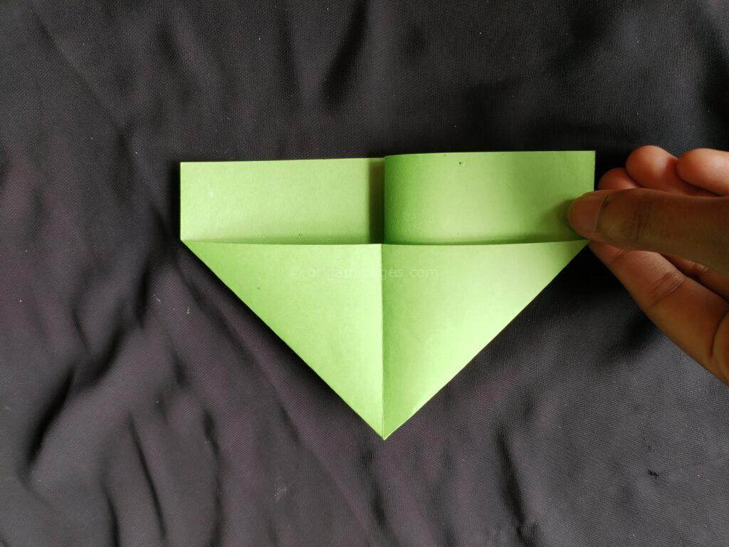 origami envelope box step: 4a
