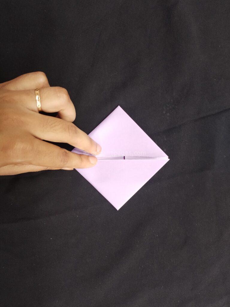 Origami Paper Storage Pocket Step :4a