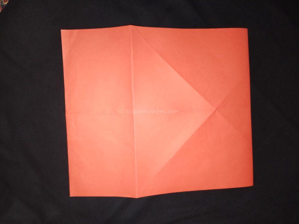 origami heart envelope step: 5b