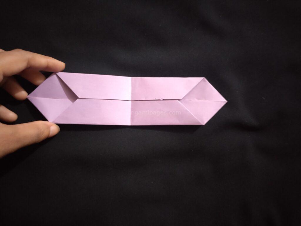 Double Love Origami Bookmark Step: 5b