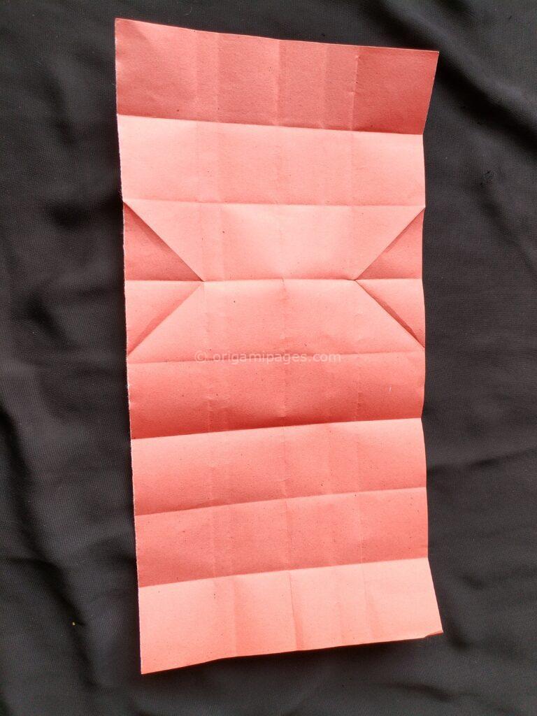 Origami Popup Envelope Box Step: 3d