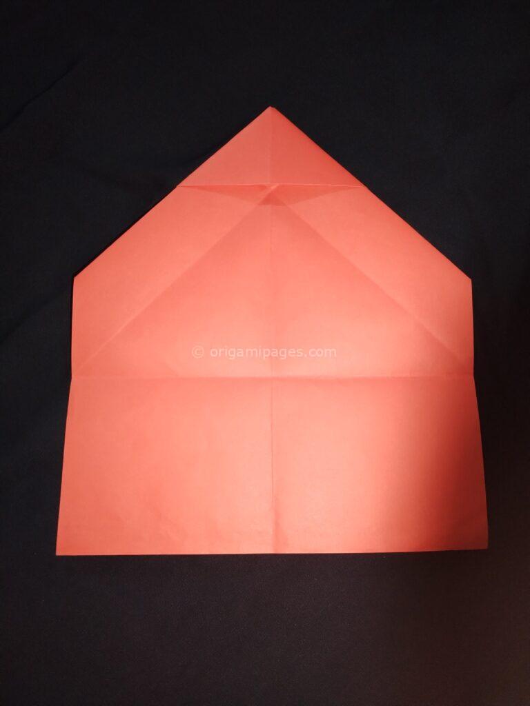 origami heart envelope step: 6b