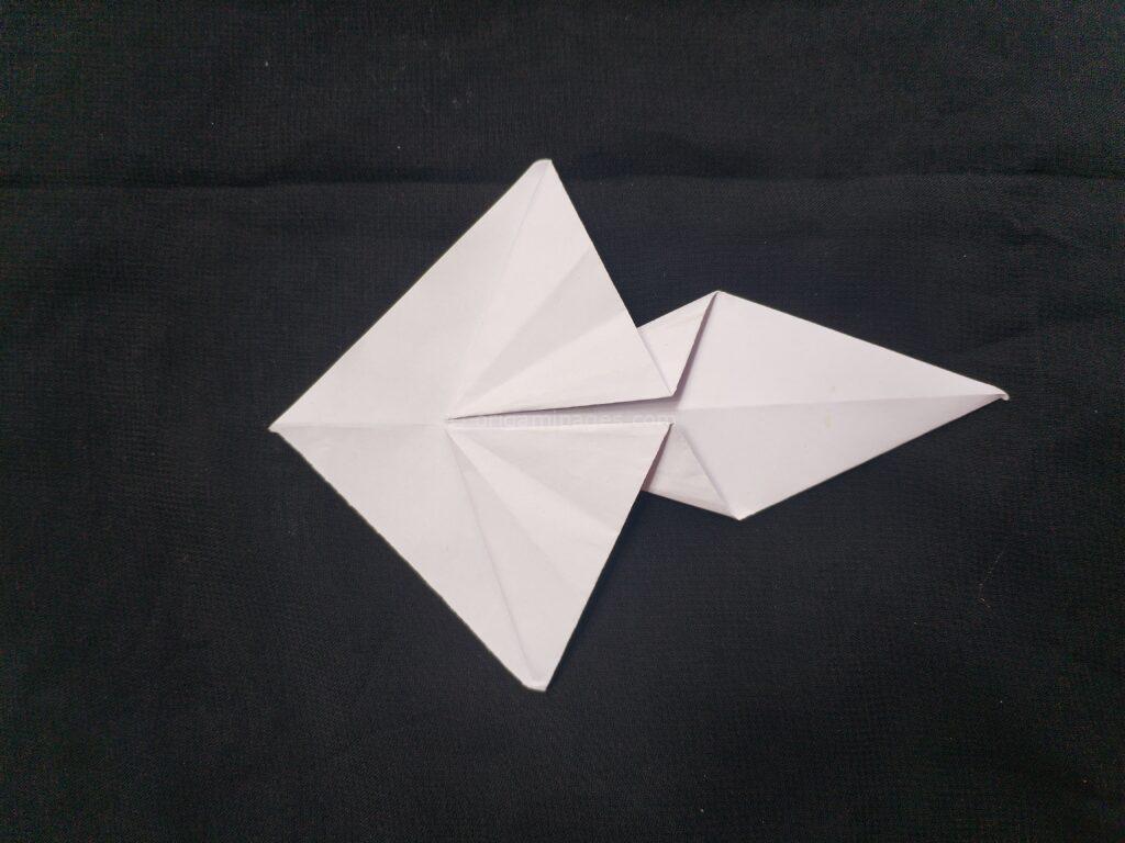 origami mushroom step: 6b