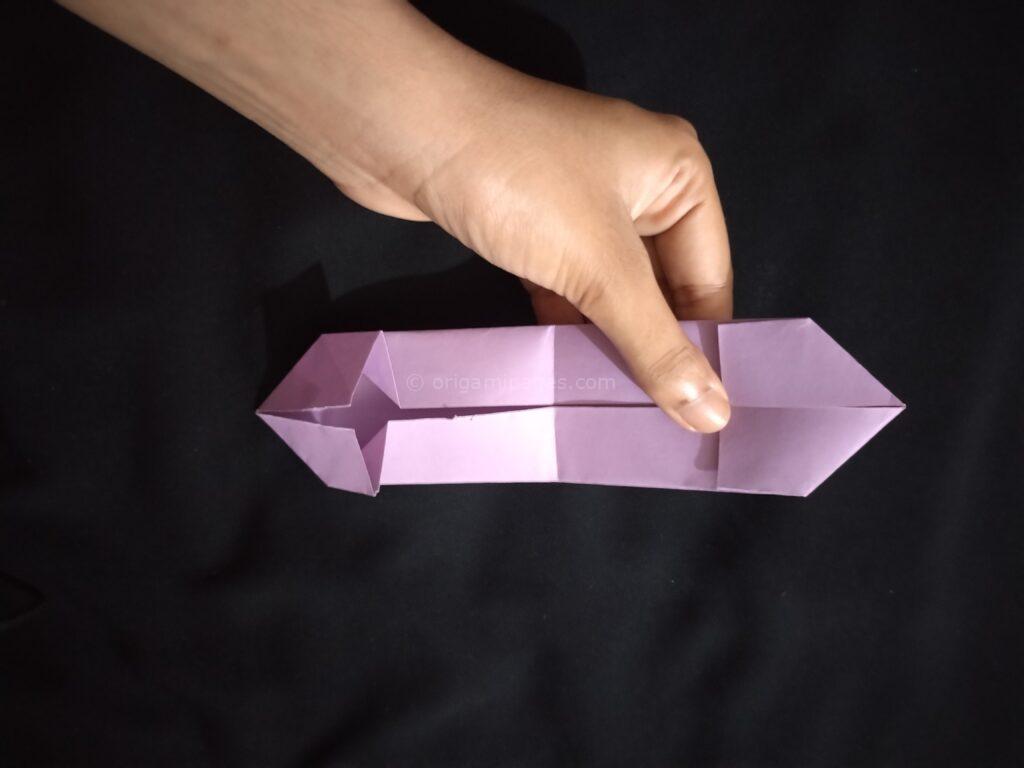 Double Love Origami Bookmark Step: 6d