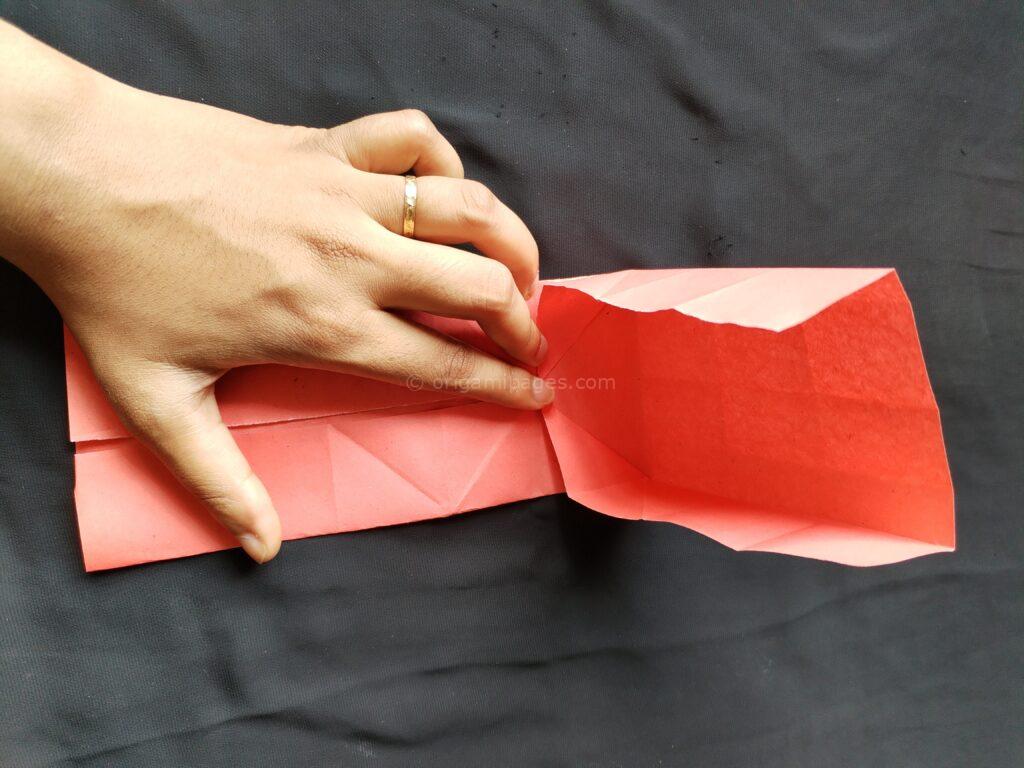 Origami Popup Envelope Box Step: 4a
