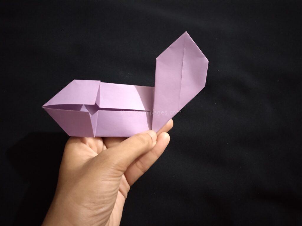 Double Love Origami Bookmark Step: 7a