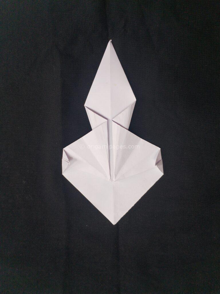 origami mushroom step: 7a