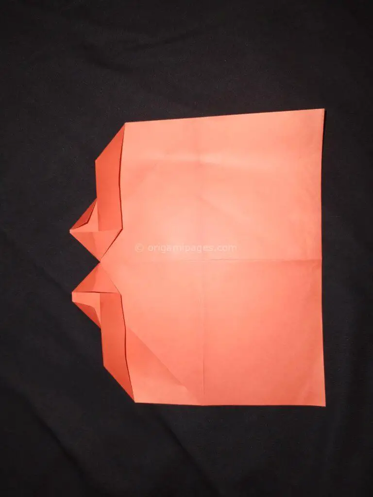 origami heart envelope step: 7c