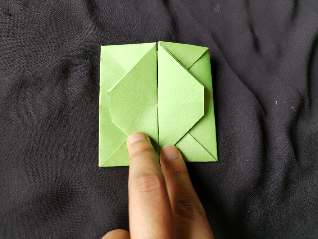 origami envelope box step: 8a