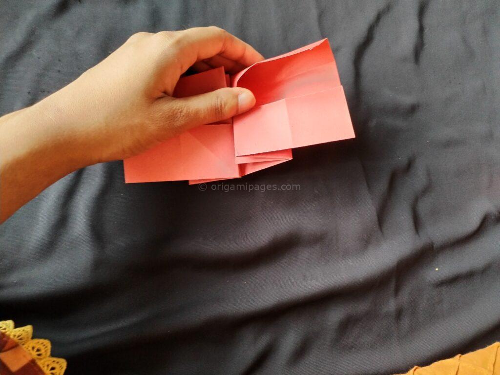 Origami Popup Envelope Box Step: 5a