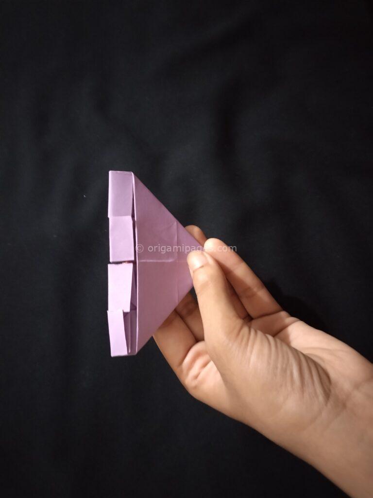 Double Love Origami Bookmark Step: 8b