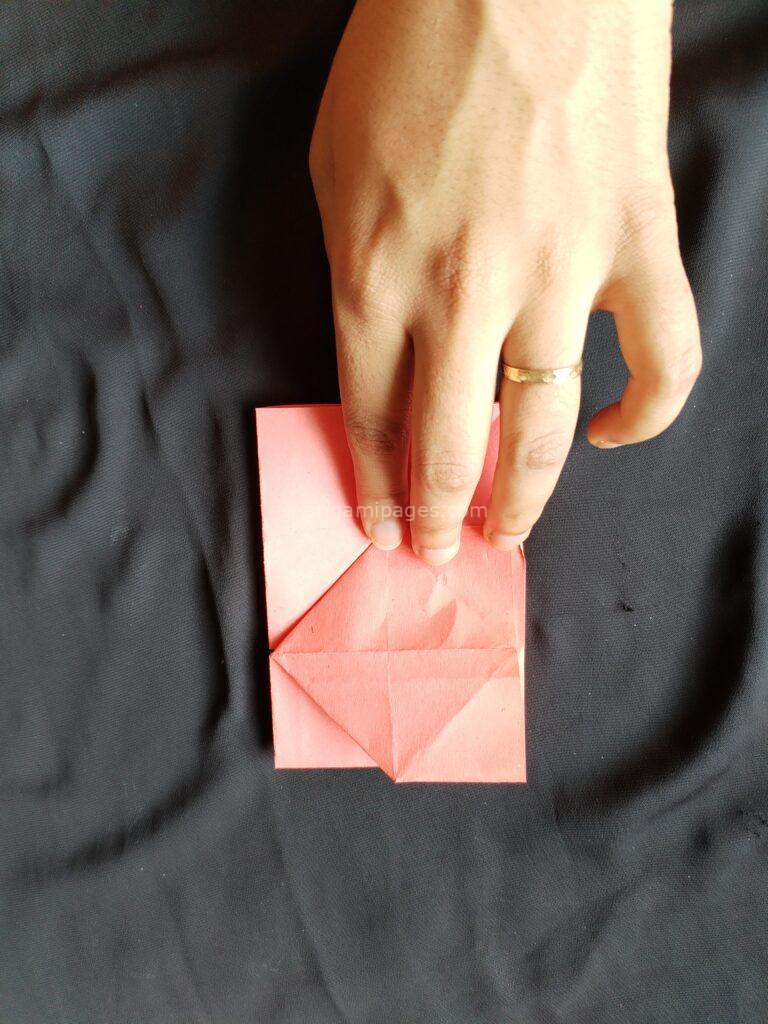 Origami Popup Envelope Box Step: 5g