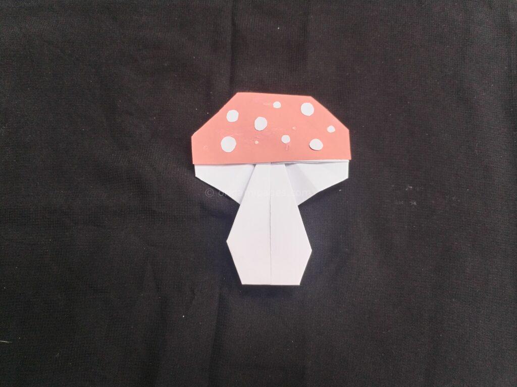 origami mushroom step: 9