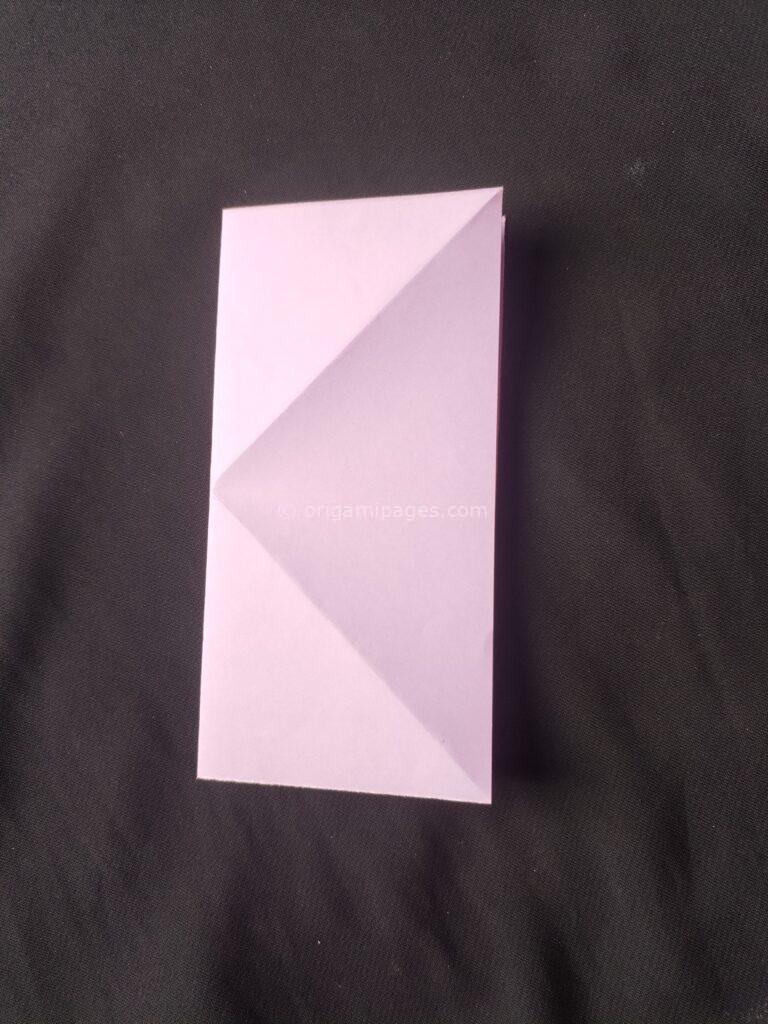 Origami school bag step: 3a