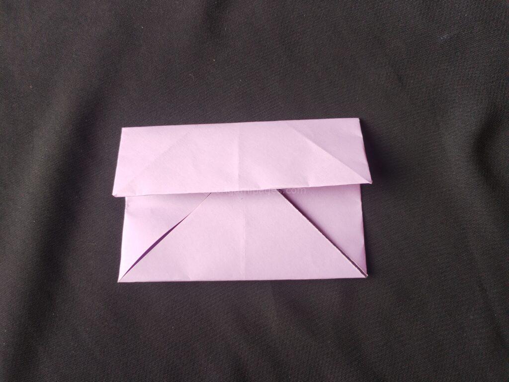 Origami school bag step: 5a