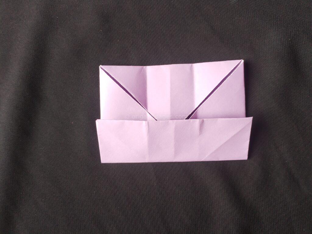 Origami school bag step: 5d