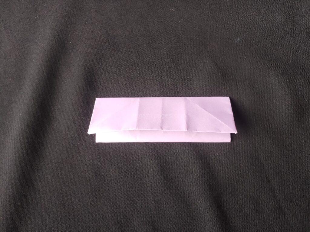 Origami school bag step: 5e