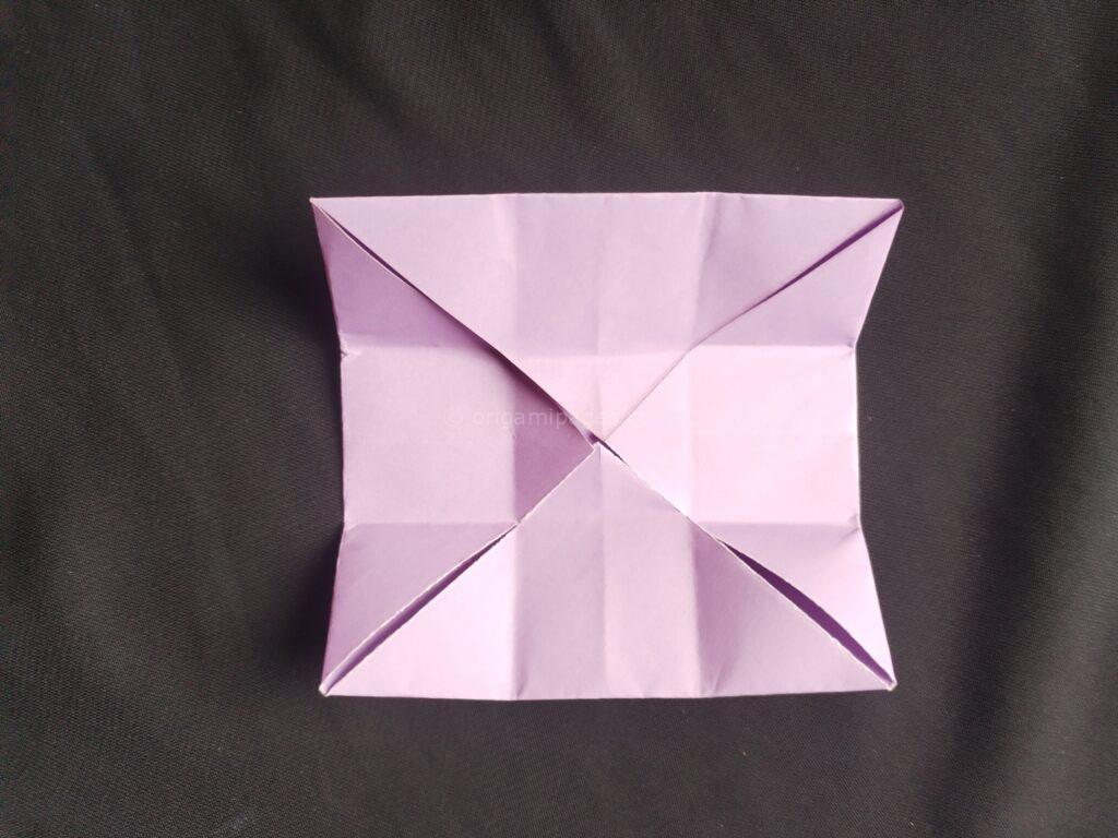 Origami school bag step: 5f