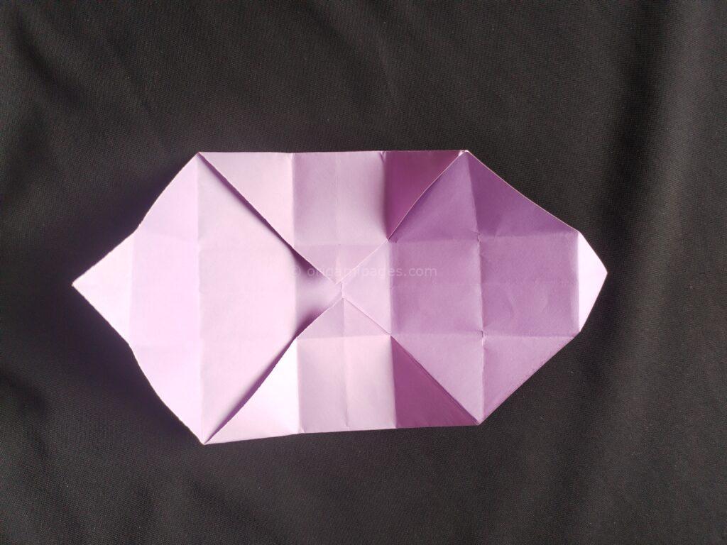 Origami school bag step: 6a