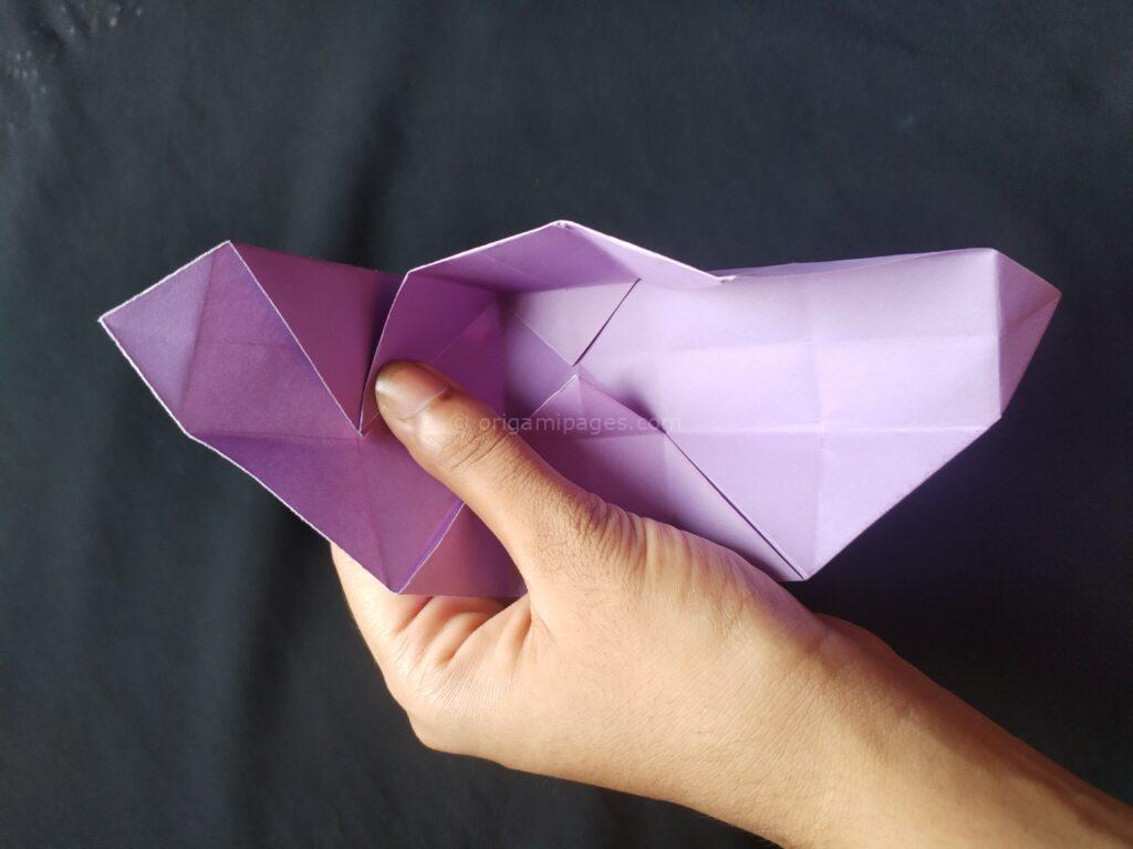 Origami school bag step: 6b