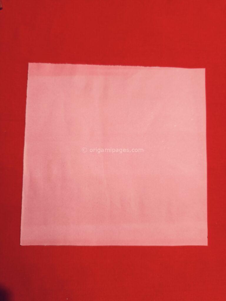 Origami Baggi Box Step 1